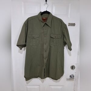 Olive Green Men's Shirt